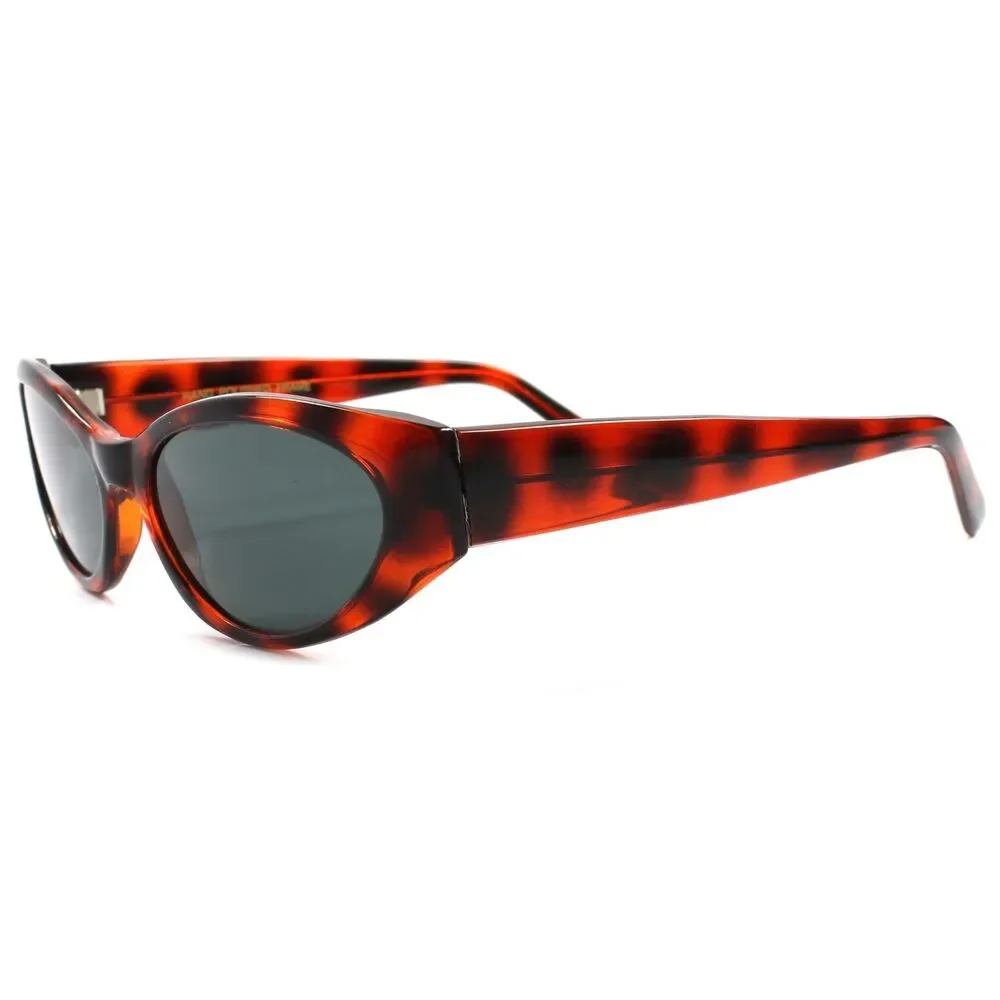 Classic True Vintage Deadstock 70s 80s Womens Brown Stylish Cat Eye Sunglasses